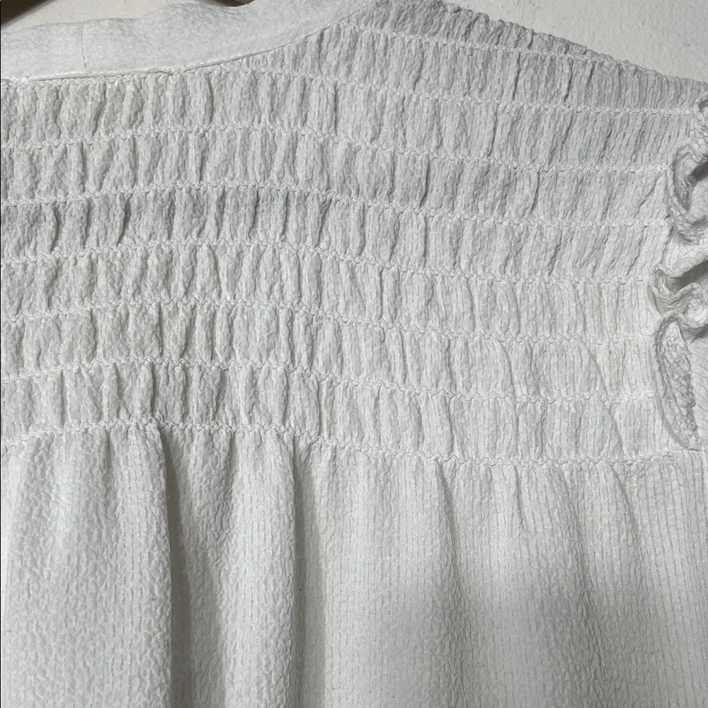 Max Studio White Tie-Neck Blouse - Picture 7 of 7